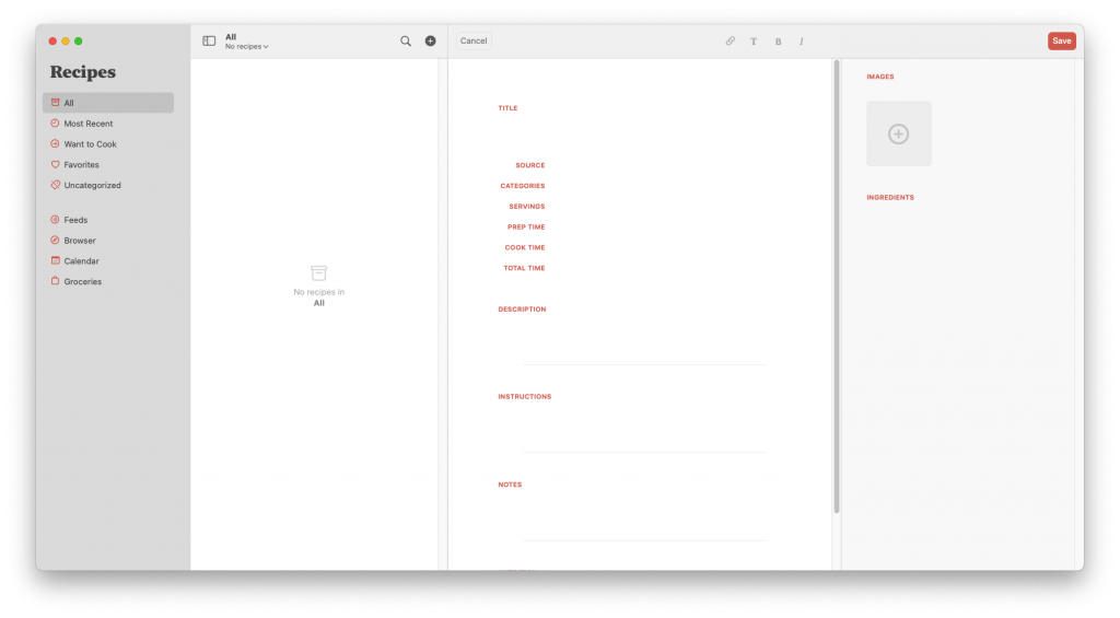 Mela For Mac食谱管理工具 V1.6.1