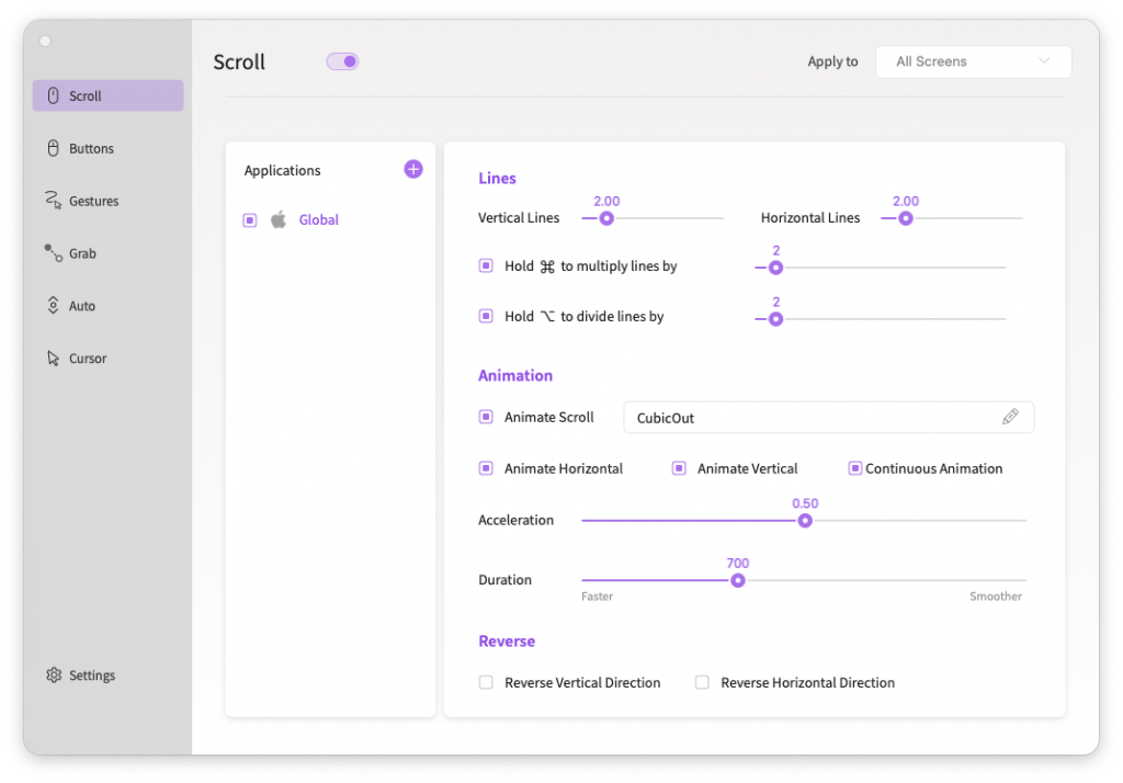 Smooze For Mac鼠标增强工具 V2.0.20