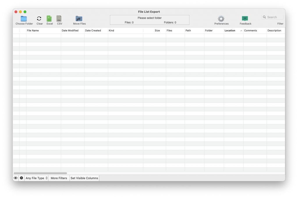 File List Export For Mac文件列表导出工具 V2.7.0