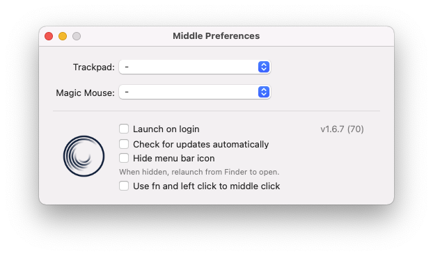 Middle For Mac触控板和鼠标增强工具 V1.6.7