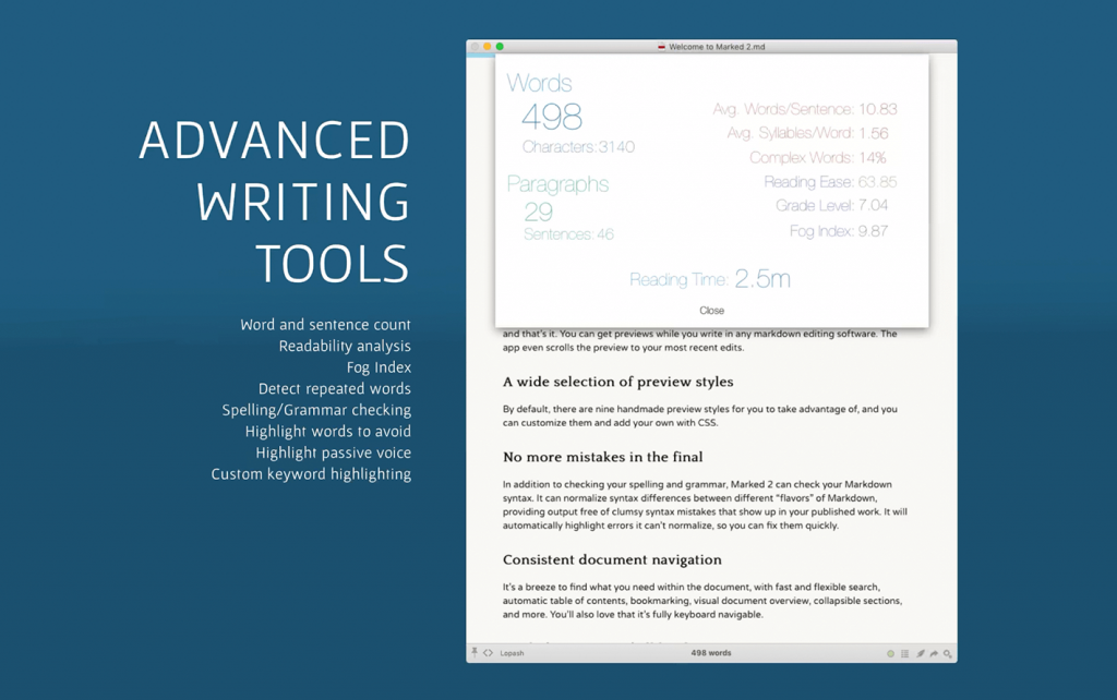 Marked For Mac强大的Markdown预览工具 V2.6.15