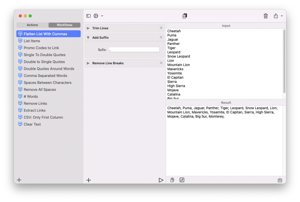 Text Workflow For Mac文本转换工具 V1.0.2