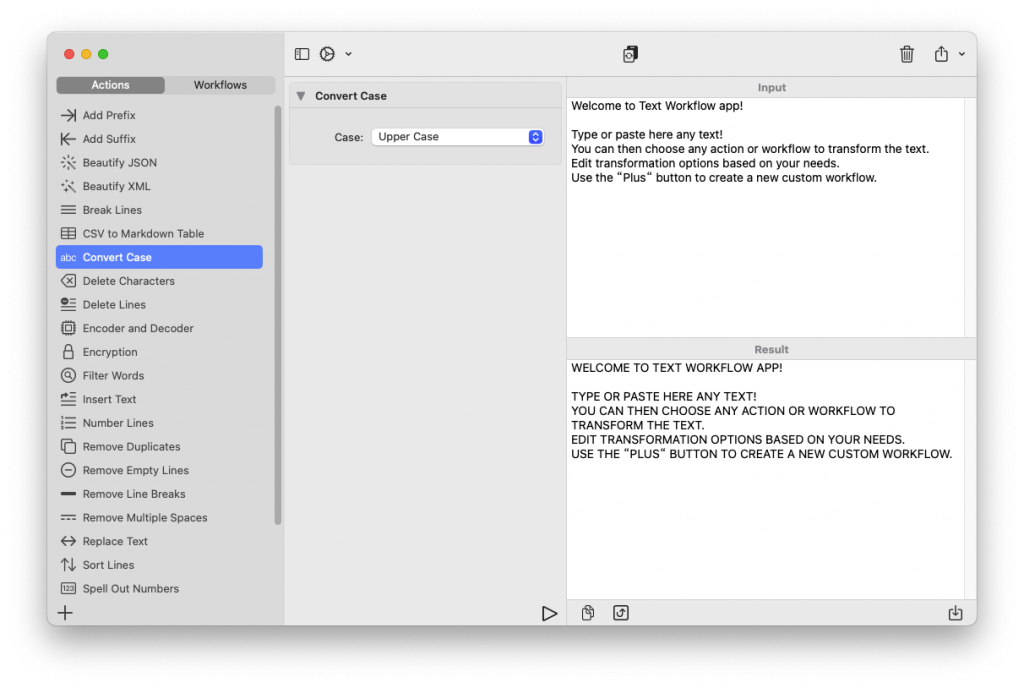 Text Workflow For Mac文本转换工具 V1.1