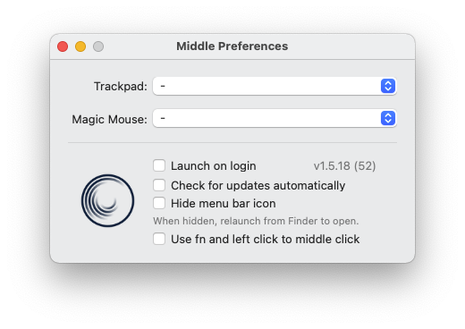 Middle For Mac触控板和鼠标增强工具 V1.5.18