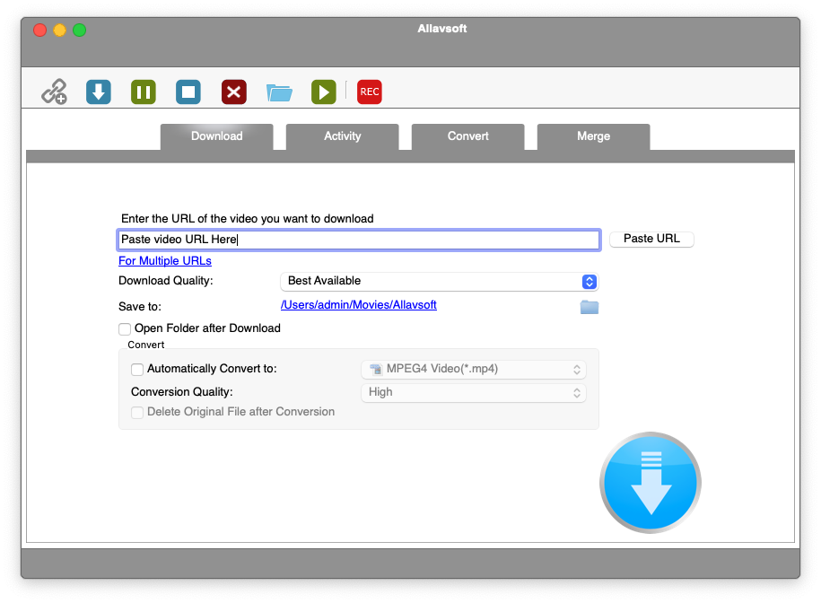 Allavsoft Video Downloader Converter For Mac在线视频下载和视频转换工具 V3.24.6.8147