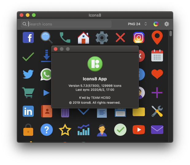 Icons8 for Mac v5.7.3 上万+可搜索的图标 破解版下载 -