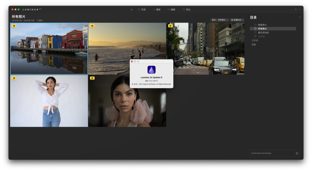 Luminar AI For Mac一款AI照片编辑工具 V1.5.0.10011