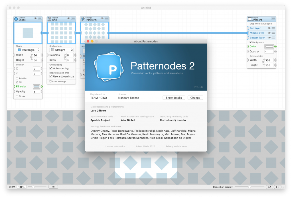 PatterNodes for Mac v2.3.6 创建图形矢量图案 破解版下载 -