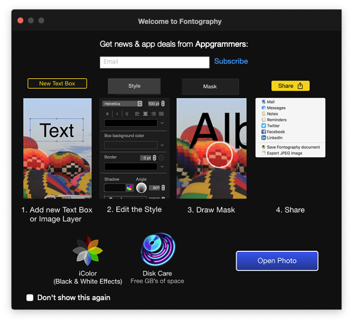 Fontography For Mac美图修图工具 V3.0