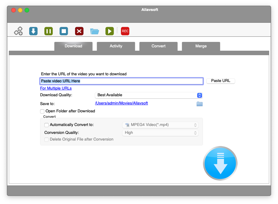 Allavsoft Video Downloader Converter For Mac在线视频下载和视频转换工具 V3.24.4.8087