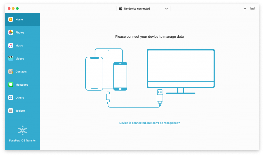 FonePaw iOS Transfer For Mac一款IOS数据传输工具 V3.9.0.111266