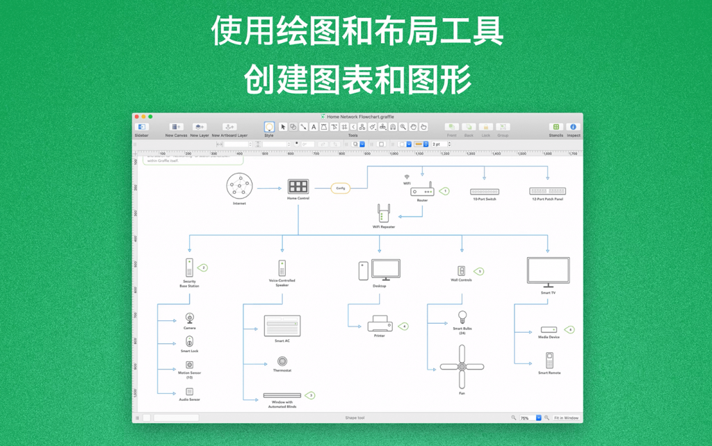 OmniGraffle For Mac强大的图形工具 V7.19.3