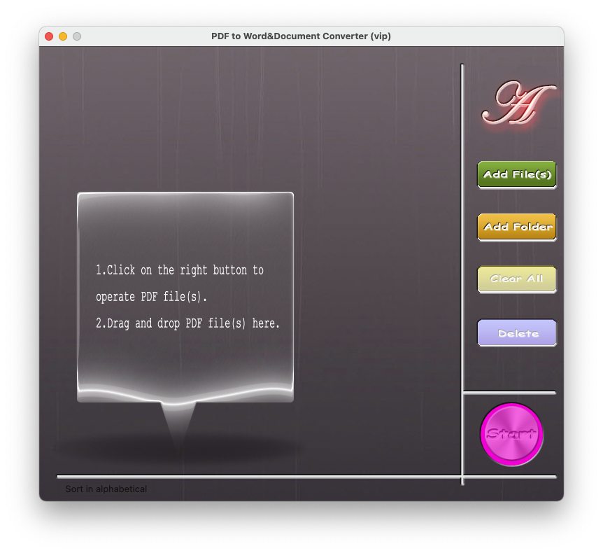 PDF to Word Document Converter For Mac一款PDF格式转换必备工具 V6.1.5