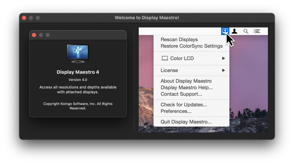 Display Maestro for Mac v4.0 分辨率调整工具 -