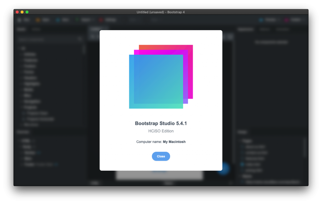 Bootstrap Studio For Mac一款基于Bootstrap的网页设计工具 V5.4.1 -
