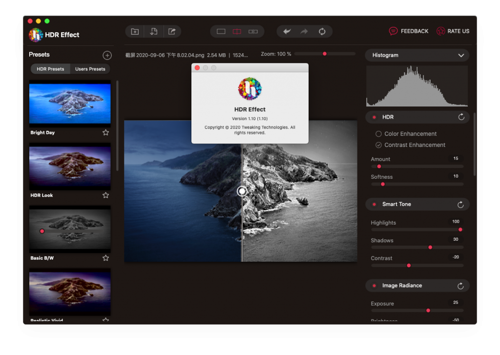 HDR Effect for Mac v1.10 HDR照片编辑效果 破解版下载 -