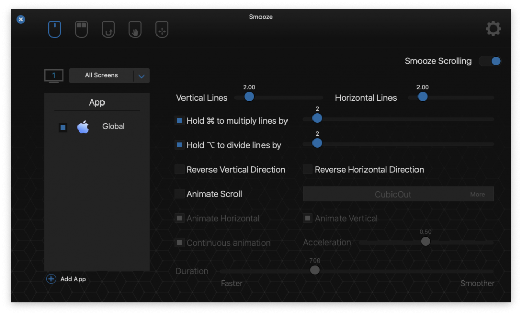 Smooze For Mac鼠标增强工具 V1.9.23