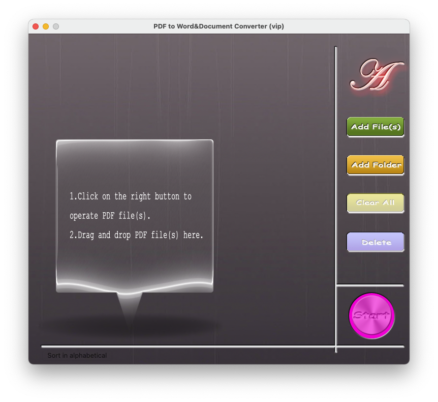 PDF to Word Document Converter For Mac一款PDF格式转换必备工具 V6.1.7