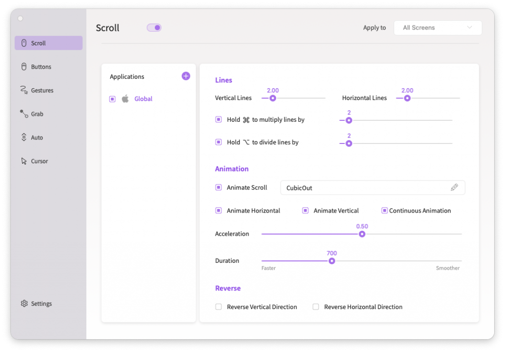Smooze For Mac鼠标增强工具 V2.0.13