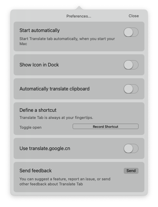 Translate Tab for Mac v2.0.15 快速翻译工具 破解版下载