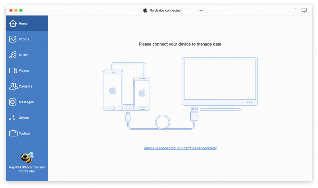 AnyMP4 iPhone Transfer Pro For Mac简单易用的iOS设备管理工具 V9.0.38.116671