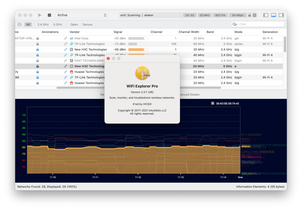 WiFi Explorer Pro for Mac v2.3.7 WiFi扫描诊断工具 破解版下载 -