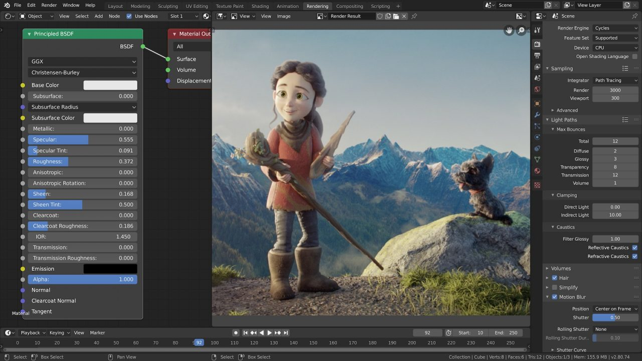 三维动画建模渲染软件Blender v3.4.1 简体中文版-2