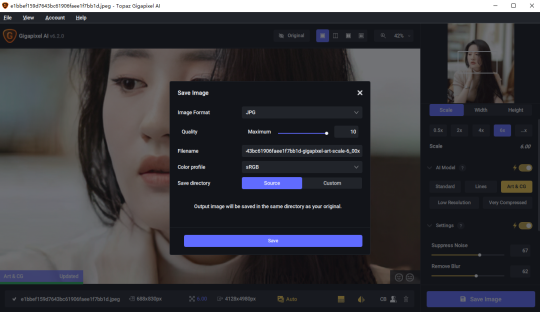 Topaz Gigapixel AI 6.3.3绿色便携版 | 模糊图片秒变高清-10