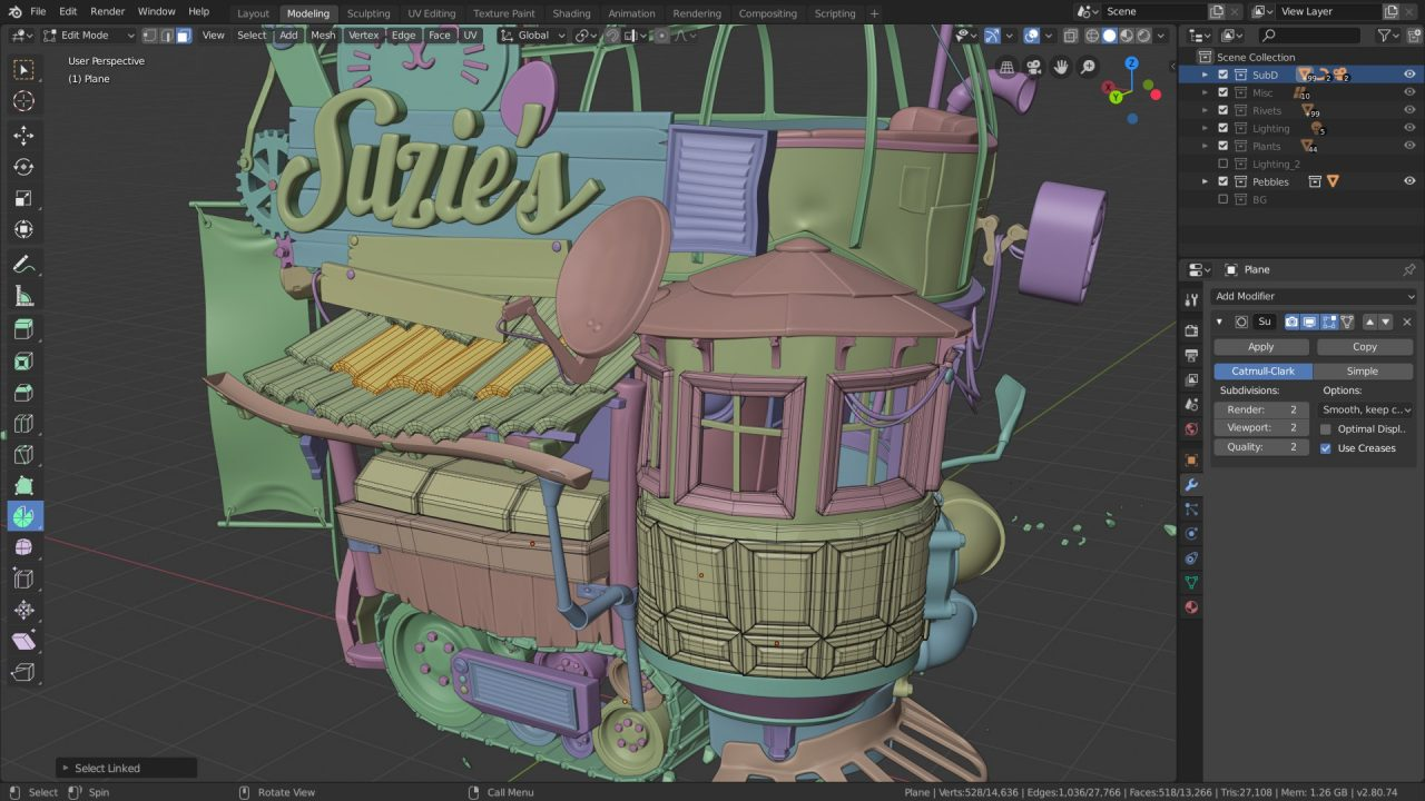 三维动画建模渲染软件Blender v3.4.1 简体中文版-3