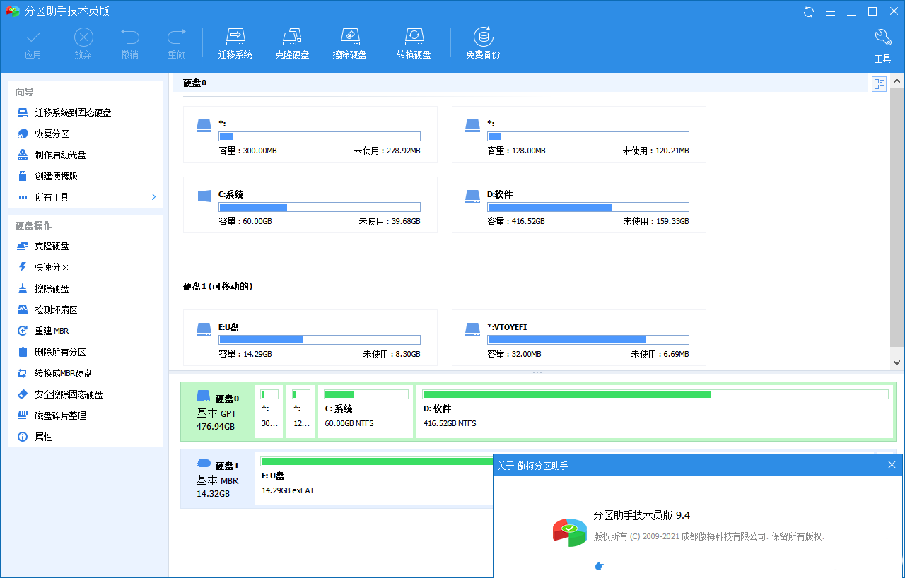 AOMEI Partition Assistant(傲梅分区助手) v9.15-1 AOMEI Partition Assistant(傲梅分区助手) v9.15-1