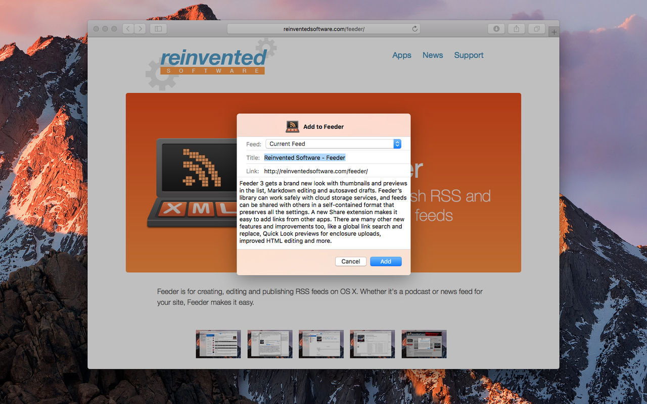 Feeder 4.5.3 创建、编辑和发布RSS Feeder 4.5.3 创建、编辑和发布RSS