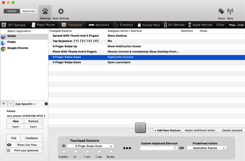 BetterTouchTool 4.017 触控板功能增强软件 BetterTouchTool 4.017 触控板功能增强软件