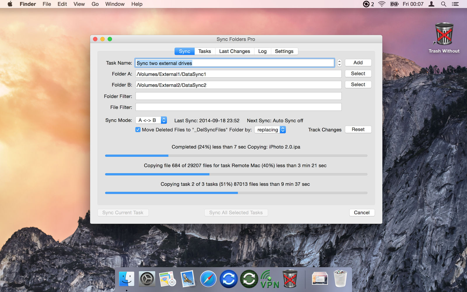 Sync Folders Pro 4.6.6 数据同步软件 Sync Folders Pro 4.6.6 数据同步软件