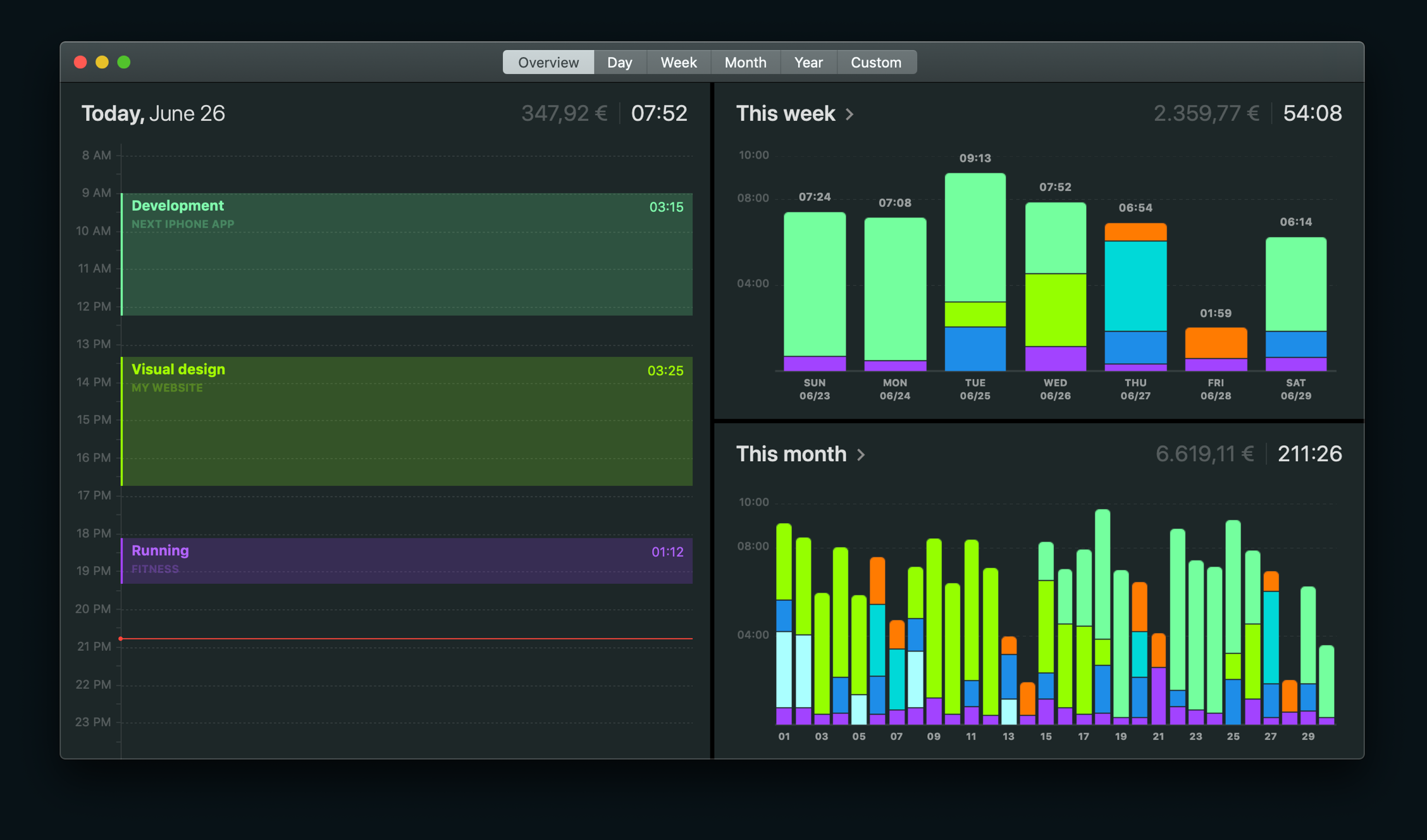 Timemator 3.0.1 活动时间跟踪工具