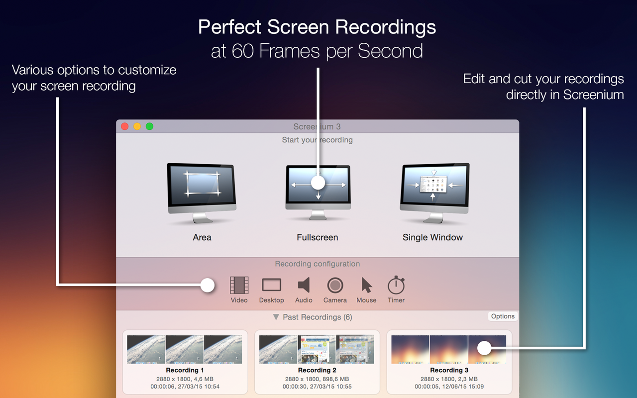 Screenium 3.3.3 优秀的屏幕录像工具 Screenium 3.3.3 优秀的屏幕录像工具