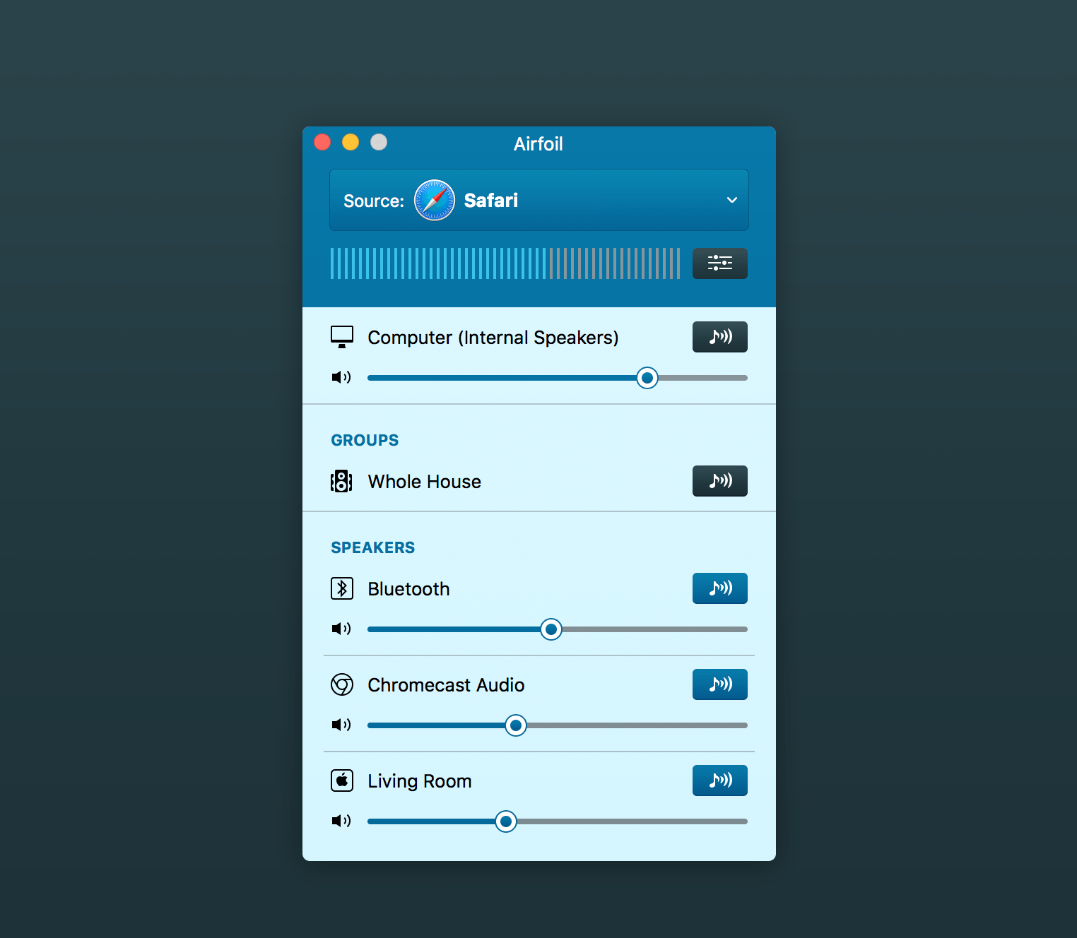 Airfoil 5.11.2 传输来自Mac的任何音频