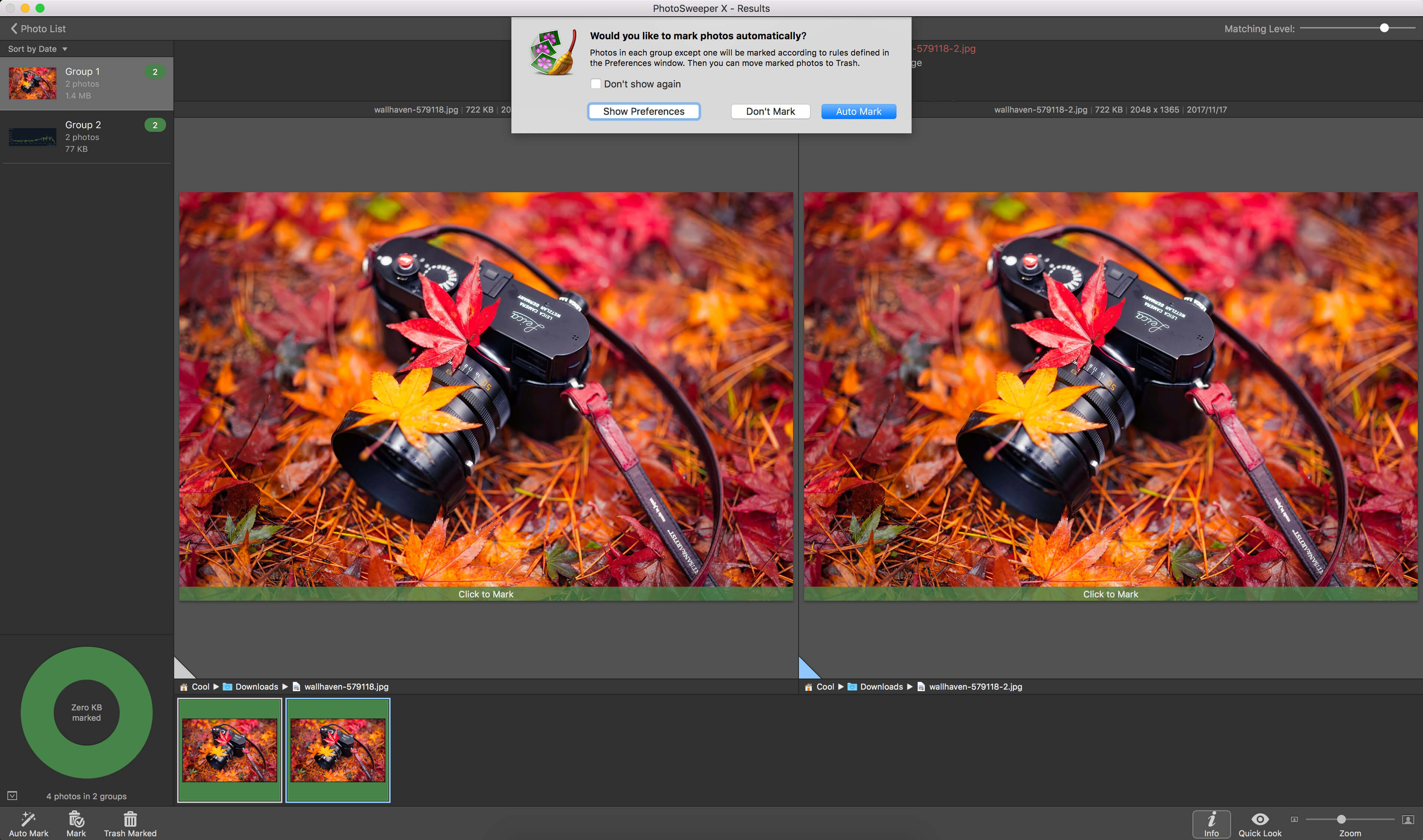 PhotoSweeper X 4.6.0 清除电脑上重复照片 PhotoSweeper X 4.6.0 清除电脑上重复照片