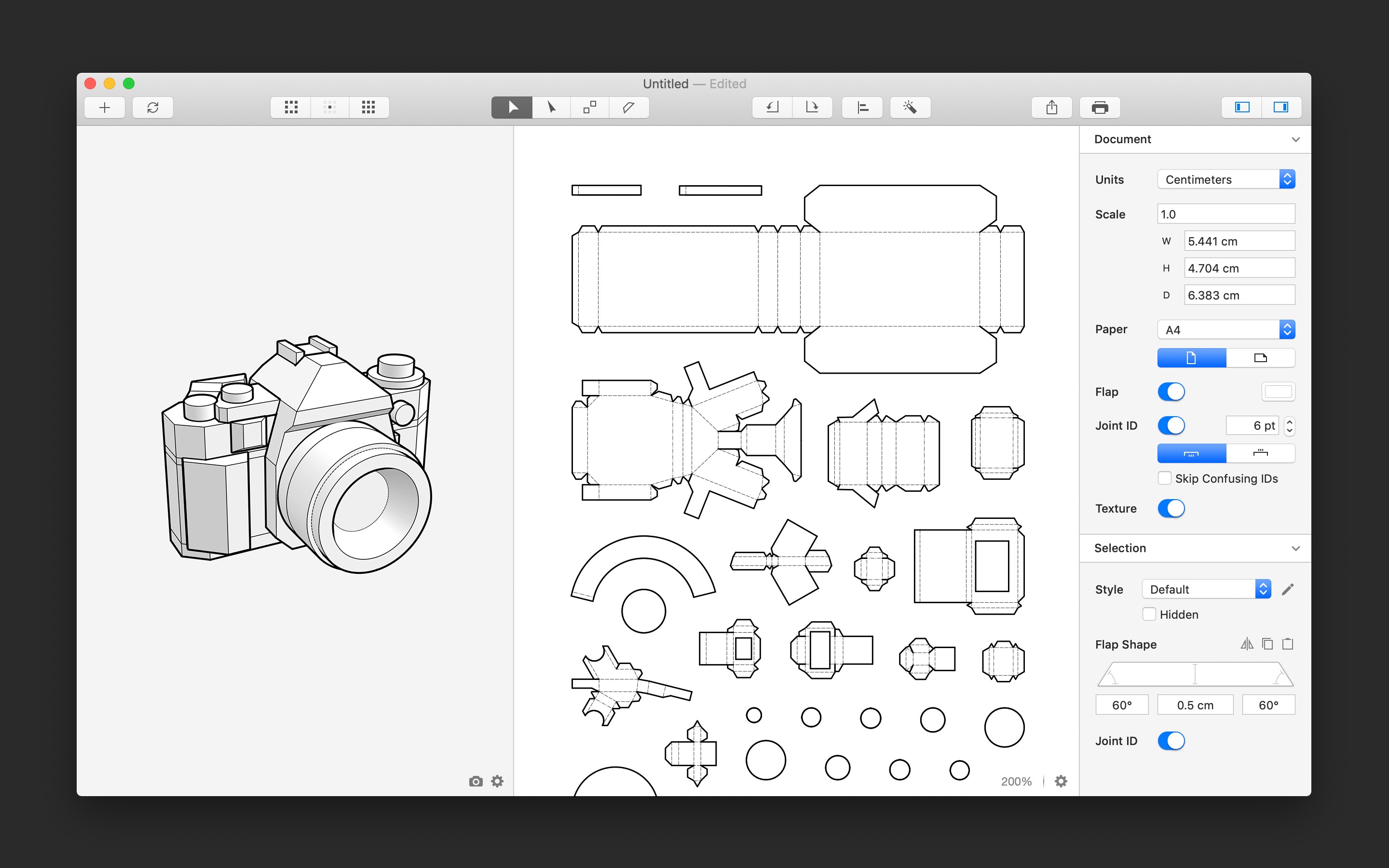 Unfolder 1.10.6 3D模型展开工具 Unfolder 1.10.6 3D模型展开工具