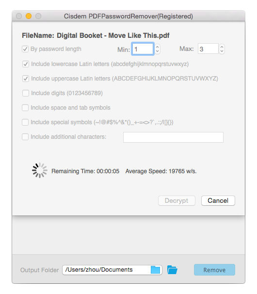 Cisdem PDF Password Remover 4.4.0 PDF解密工具 Cisdem PDF Password Remover 4.4.0 PDF解密工具