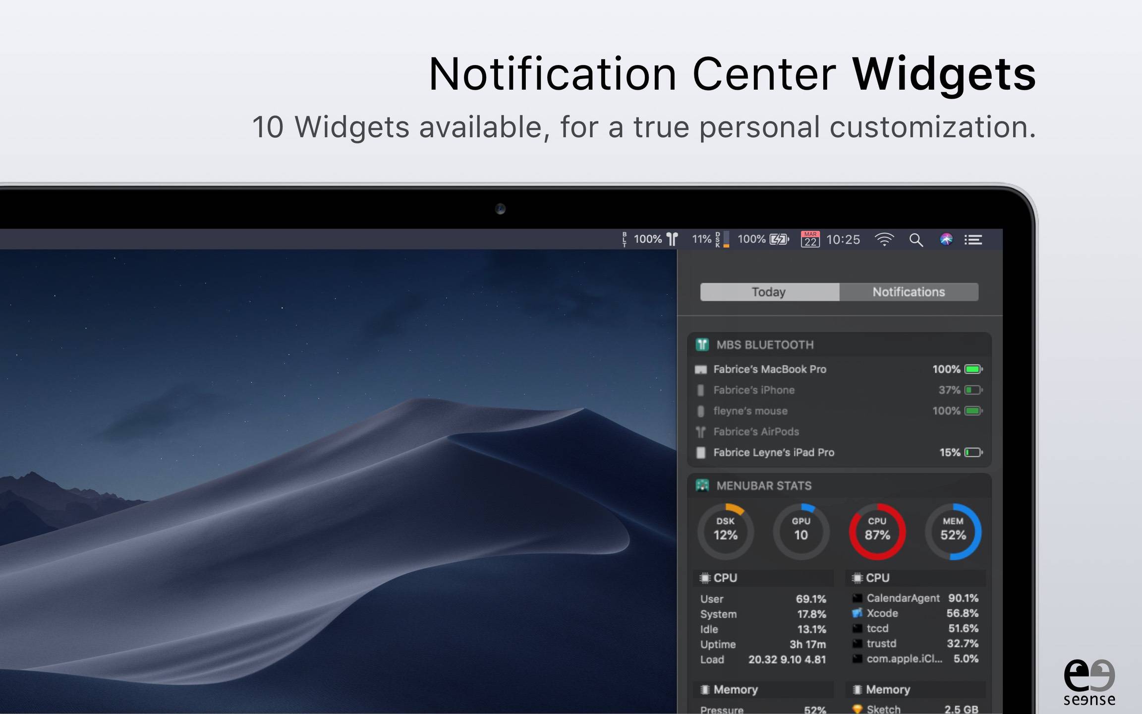 MenuBar Stats 3.8.6 高级系统监控软件 MenuBar Stats 3.8.6 高级系统监控软件