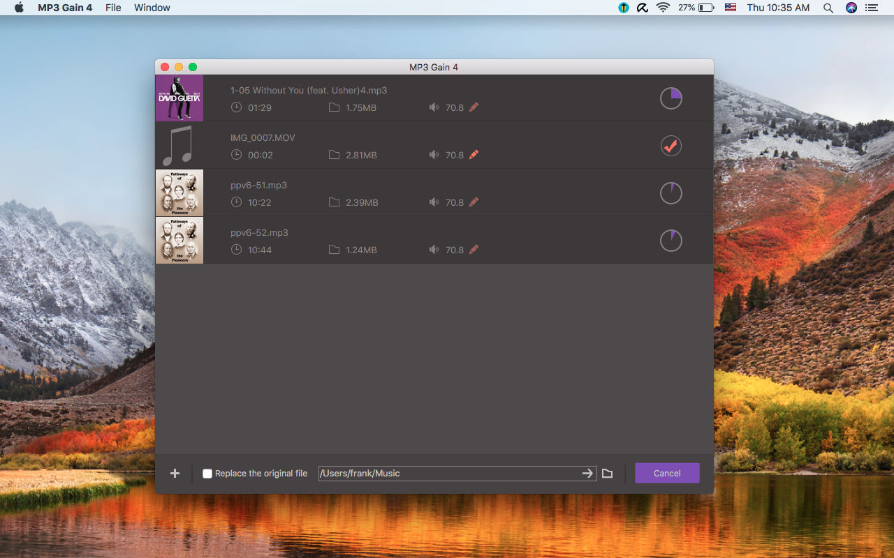 MP3 Gain 5.2.0 控制MP3文件音量 MP3 Gain 5.2.0 控制MP3文件音量