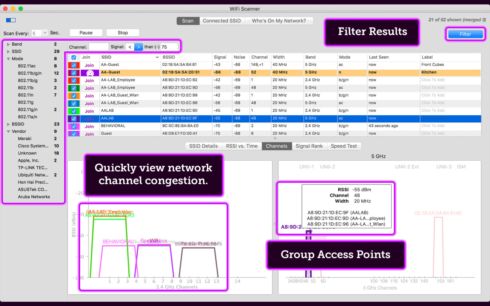 WiFi Scanner 3.0.2 WiFi接入与优化 WiFi Scanner 3.0.2 WiFi接入与优化