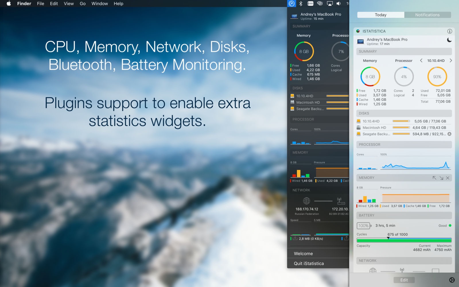iStatistica 5.1 系统监控工具 iStatistica 5.1 系统监控工具