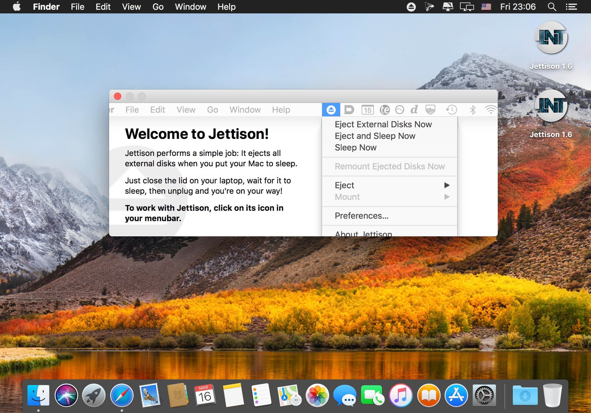 Jettison 1.8.4 自动弹出Mac外部磁盘 Jettison 1.8.4 自动弹出Mac外部磁盘