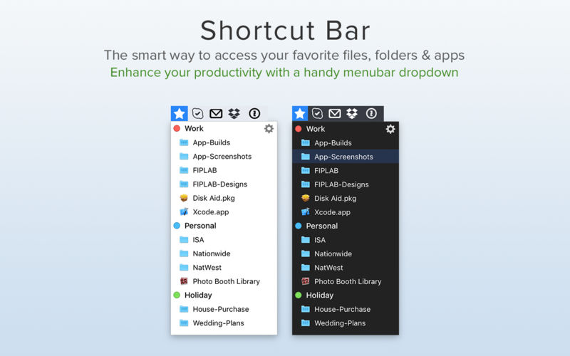 Shortcut Bar 1.8.30 快速访问文件 Shortcut Bar 1.8.30 快速访问文件