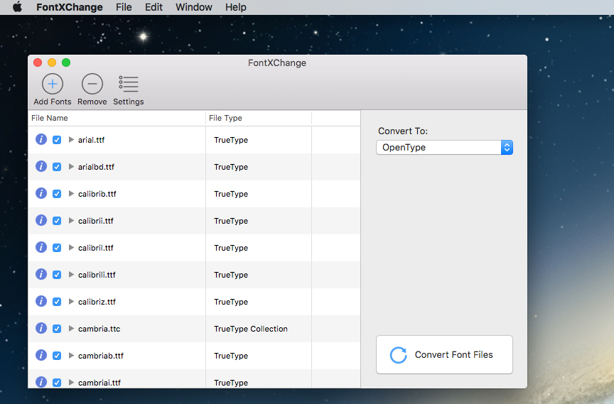 FontXChange 5.6 字体转换软件 FontXChange 5.6 字体转换软件