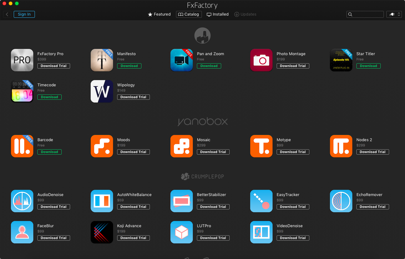 FxFactory 7.2.6 视觉特效插件包