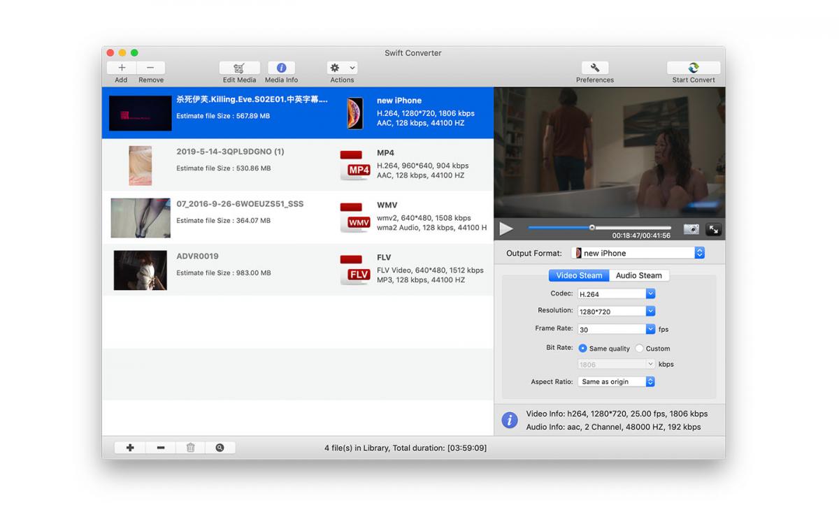 Swift Converter 4.1.0 媒体格式转换工具 Swift Converter 4.1.0 媒体格式转换工具