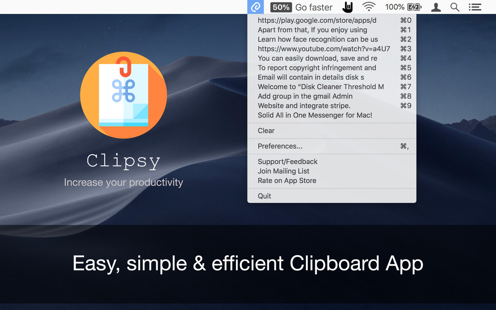 Clipsy 1.6 剪贴板管理器 Clipsy 1.6 剪贴板管理器