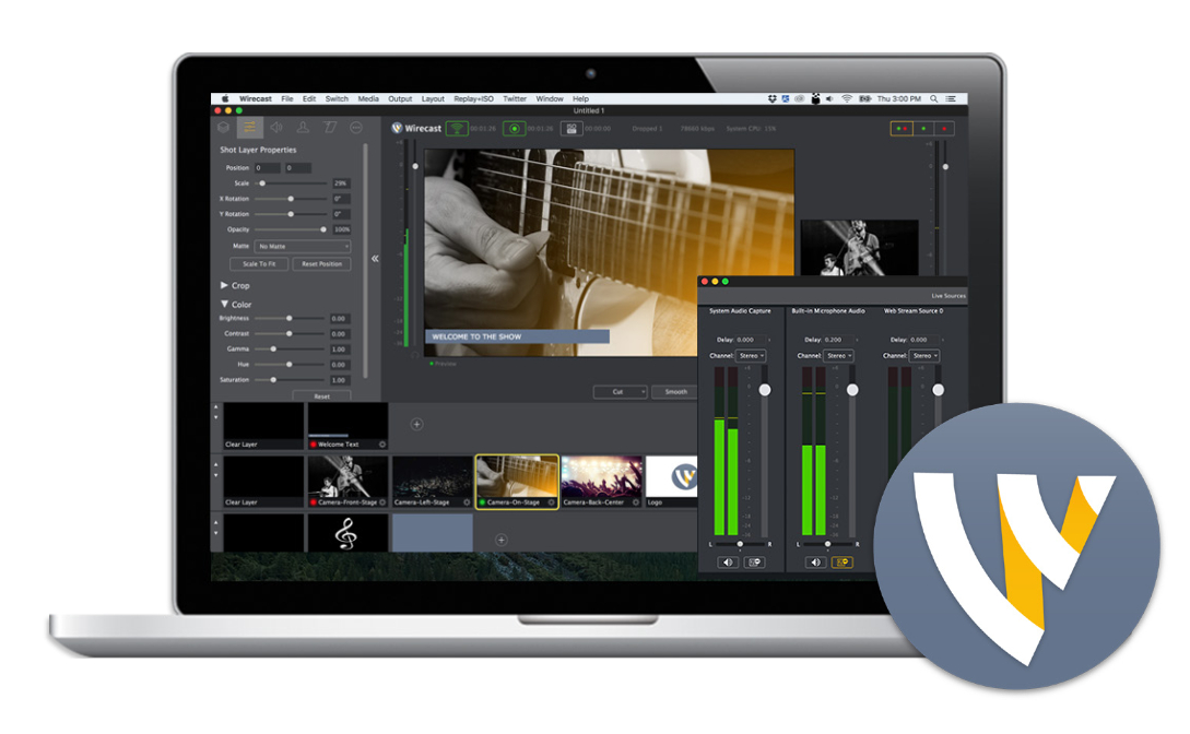 Wirecast Pro 14.1.2 网络直播工具 Wirecast Pro 14.1.2 网络直播工具